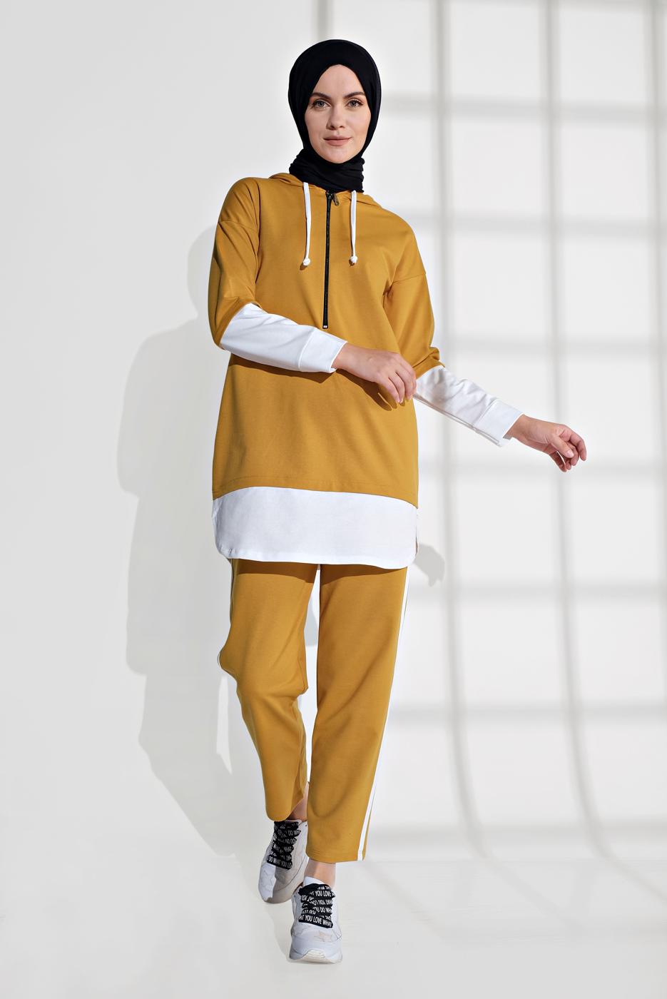 Hijab clothing YELLOW SHIRT-HEM TUNIC 8202 