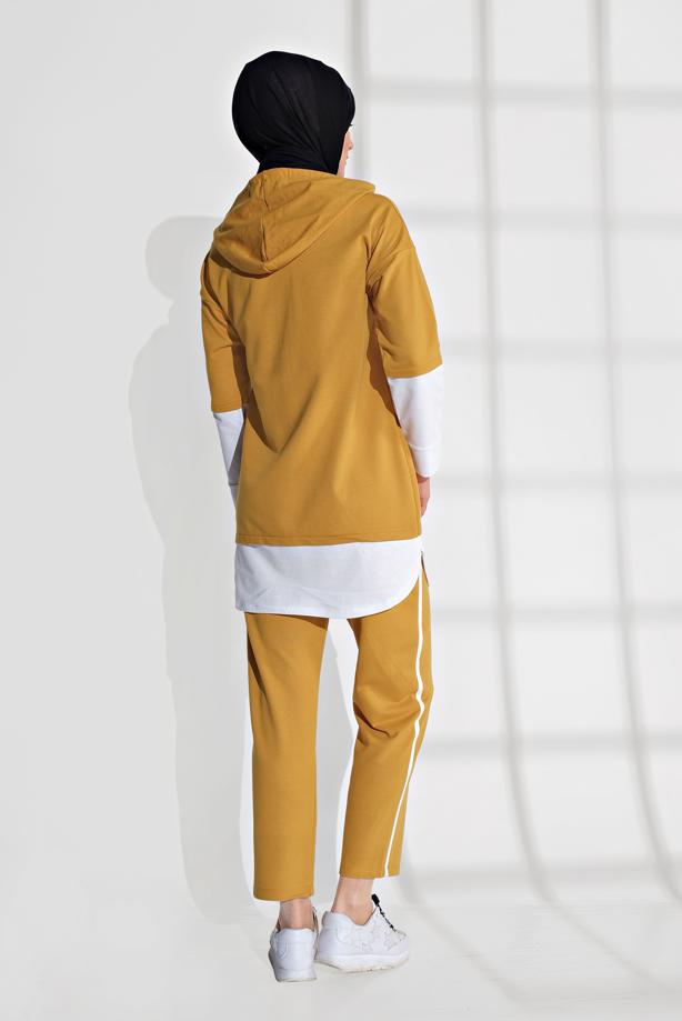 Hijab clothing YELLOW SHIRT-HEM TUNIC 8202  - TRENDTESETTÜR