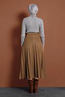 Hijab clothing TABA PLEATED COTTON SKIRT 1694