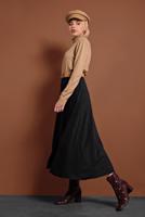 Vêtements hijab NOIR JUPE EN DAIM À VOLANTS 1695 