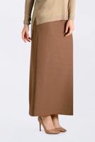 Tesettür giyim KAHVE KEMERLİ KALEM ETEK 6250