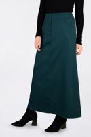 Tesettür giyim MAVİ CEP DETAYLI KLASİK ETEK 6292