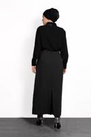 Hijab clothing BLACK BUTTONED SKIRT 6374