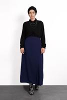 Hijab clothing NAVY BLUE BUTTONED SKIRT 6374