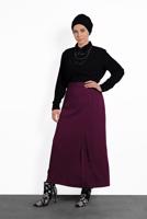 Hijab clothing PURPLE BUTTONED SKIRT 6374