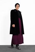 Hijab clothing PURPLE BUTTONED SKIRT 6374