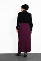 Hijab clothing PURPLE BUTTONED SKIRT 6374
