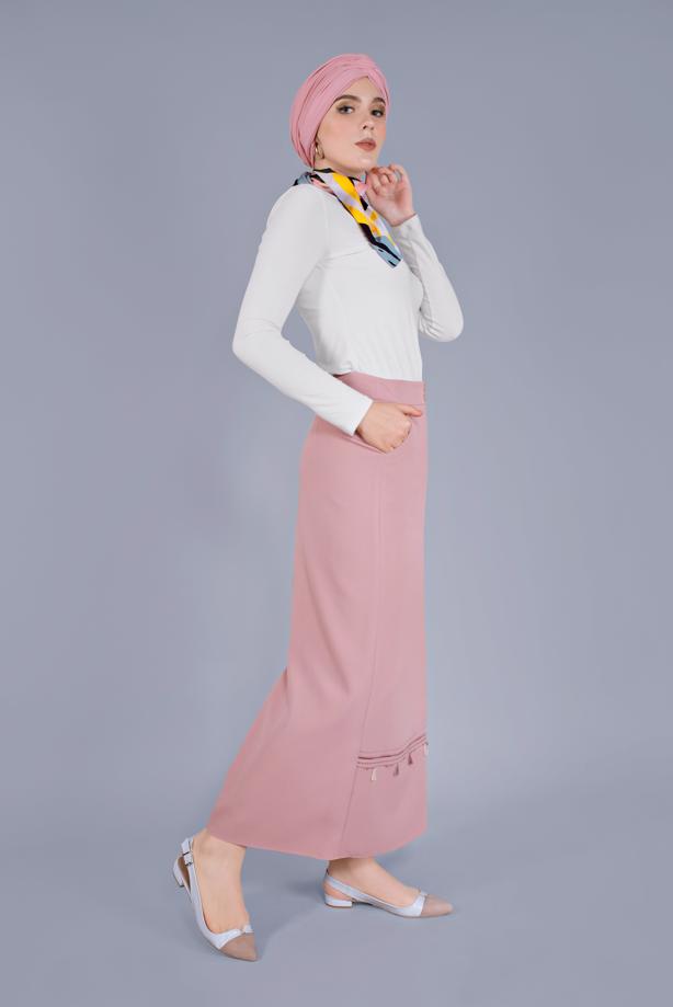 Hijab clothing POWDER ALVINA EMBROIDERED SKIRT 6381  - TRENDTESETTÜR
