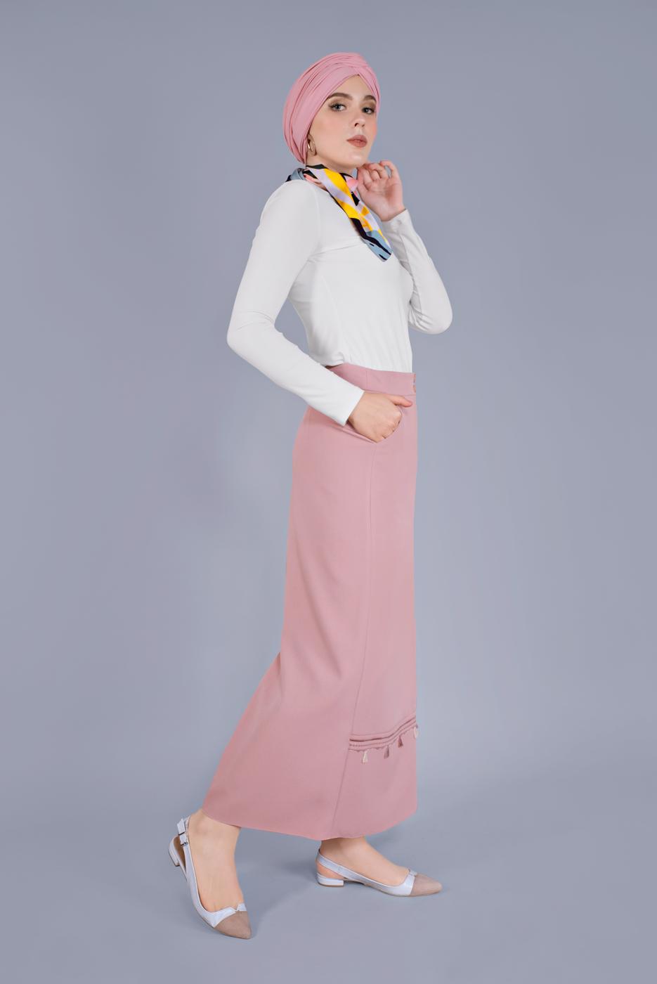 Hijab clothing POWDER ALVINA EMBROIDERED SKIRT 6381 