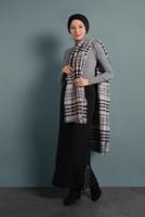 Tesettür giyim SİYAH ETEKUCU FERMUAR DETAYLI ETEK 6382