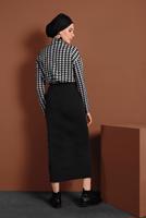 Hijab clothing BLACK LYCRA TUBE SKIRT 7106 