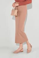 Tesettür giyim KAHVE LİKRALI KALEM ETEK 7106