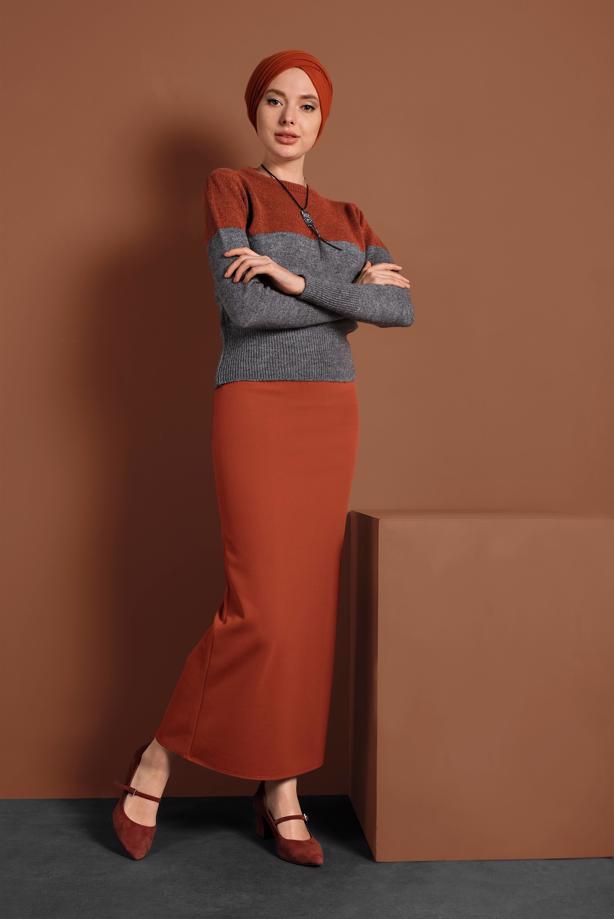 Hijab clothing  LYCRA TUBE SKIRT 7106  - TRENDTESETTÜR