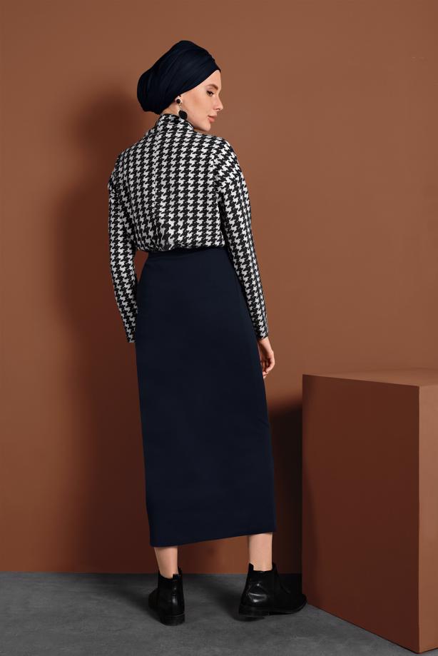 Tesettür giyim  LİKRALI KALEM ETEK 7106 - TRENDTESETTÜR