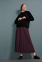 Vêtements hijab PRUNE JUPE PLISSÉE	À TAILLE-ÉLASTIQUE 8106 