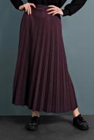 Vêtements hijab PRUNE JUPE PLISSÉE	À TAILLE-ÉLASTIQUE 8106 