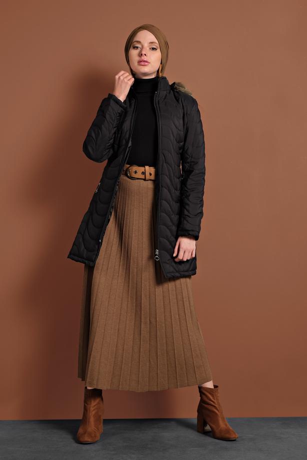Vêtements hijab  ELASTIC-WAIST PLEATED SKIRT 8106  - TRENDTESETTÜR