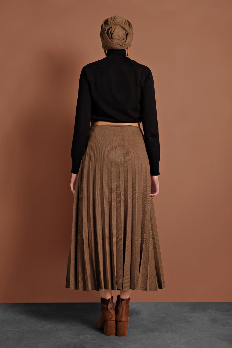 Vêtements hijab TABA JUPE PLISSÉE	À TAILLE-ÉLASTIQUE 8106 