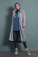 Vêtements hijab GRIS PARDESSUS SPORT EN BRILLANT 247