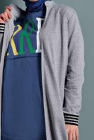 Tesettür giyim GRİ SİMLİ ÇİZGİLİ EŞOFMAN FERACE 247