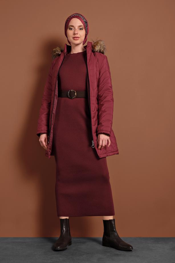 Vêtements hijab  HOODED PUFFER COAT 1008  - TRENDTESETTÜR