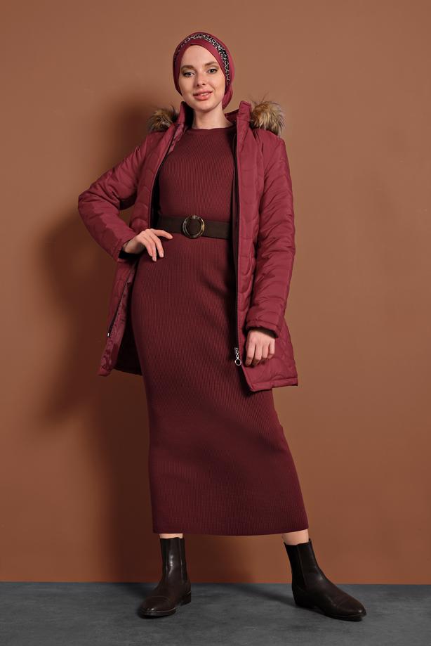 Vêtements hijab  HOODED PUFFER COAT 1008  - TRENDTESETTÜR