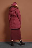 Vêtements hijab ROUGE DOUDOUNE À CAPUCHE 1008