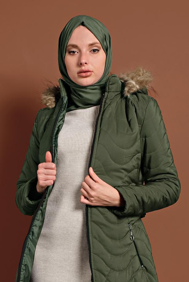 Vêtements hijab  HOODED PUFFER COAT 1008  - TRENDTESETTÜR