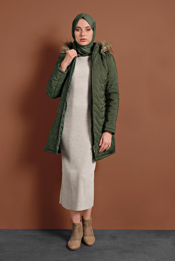 Vêtements hijab  HOODED PUFFER COAT 1008  - TRENDTESETTÜR