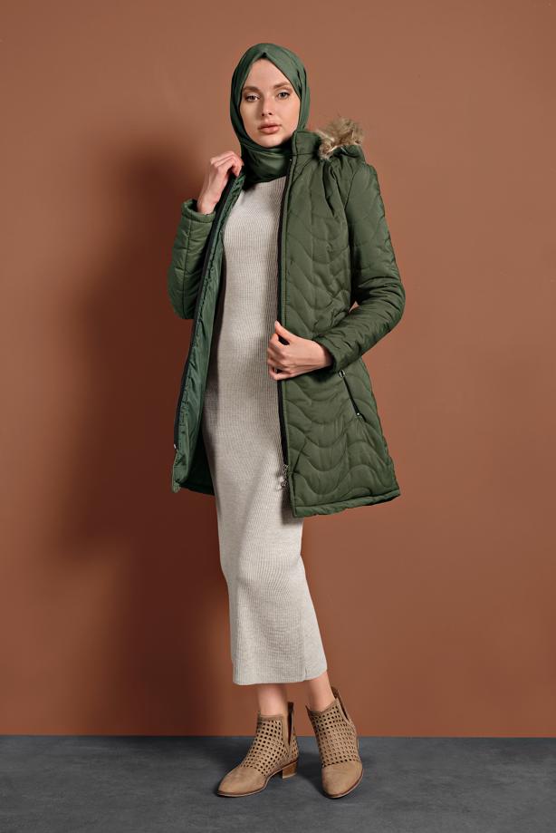 Vêtements hijab  HOODED PUFFER COAT 1008  - TRENDTESETTÜR