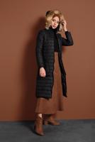 Vêtements hijab NOIR MANTEAU À BOUFFANT AVEC POCHE LARGE 1206 