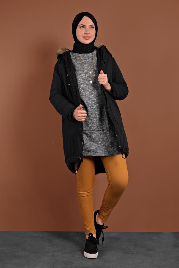 Vêtements hijab  HOODED COTTON COAT 2001  - TRENDTESETTÜR