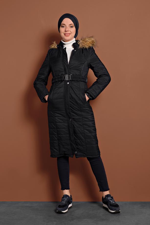 Vêtements hijab  ZIPPED PUFFER COAT 3008  - TRENDTESETTÜR