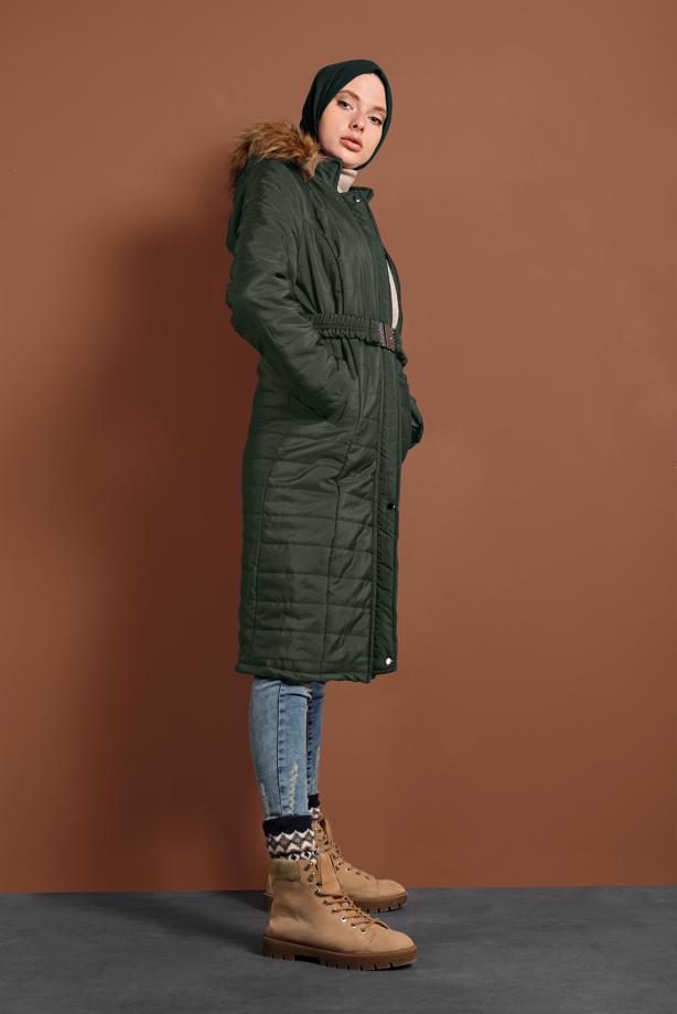 Vêtements hijab  ZIPPED PUFFER COAT 3008  - TRENDTESETTÜR