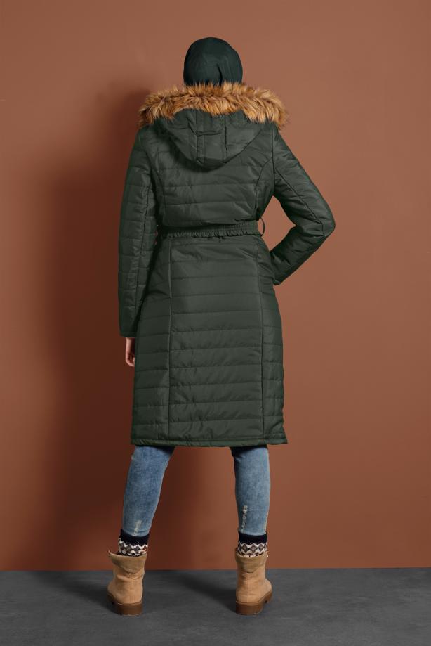Vêtements hijab  ZIPPED PUFFER COAT 3008  - TRENDTESETTÜR
