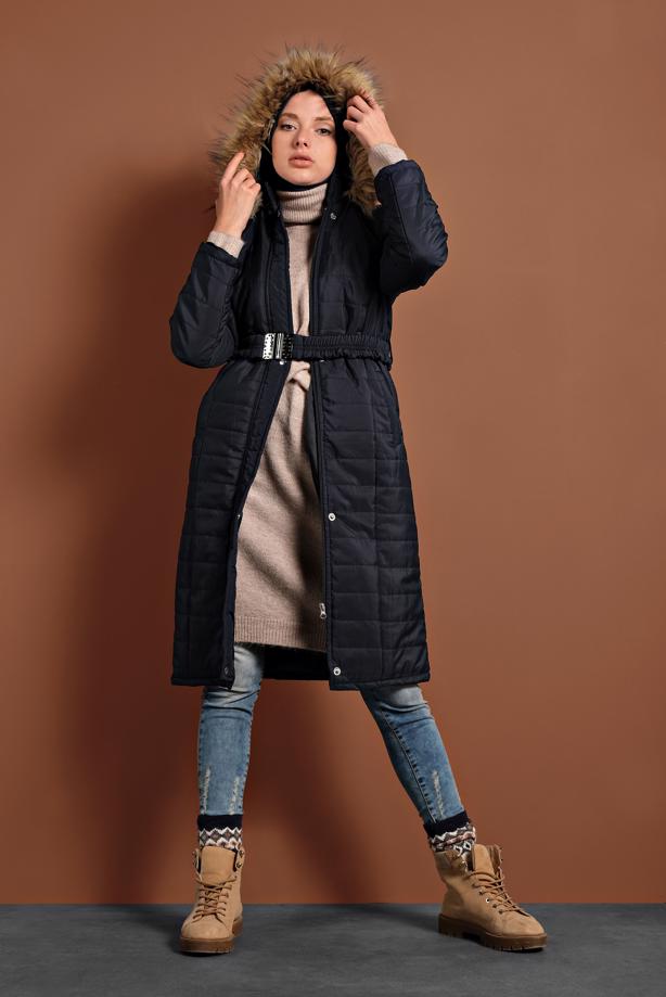 Vêtements hijab  ZIPPED PUFFER COAT 3008  - TRENDTESETTÜR