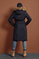 Vêtements hijab BLEU MARINE CABAN REMBOURRÉ ZIPPÉ 3008