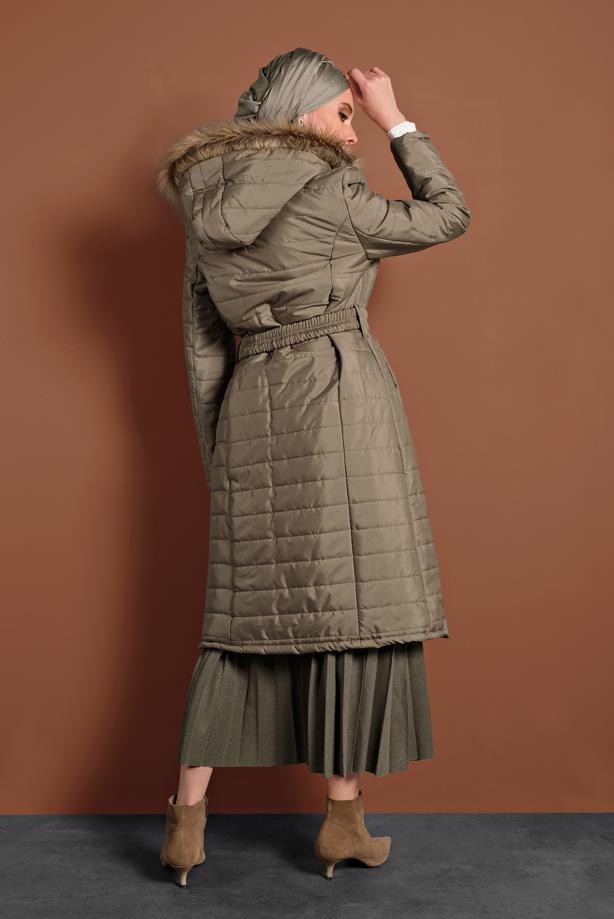 Vêtements hijab  ZIPPED PUFFER COAT 3008  - TRENDTESETTÜR
