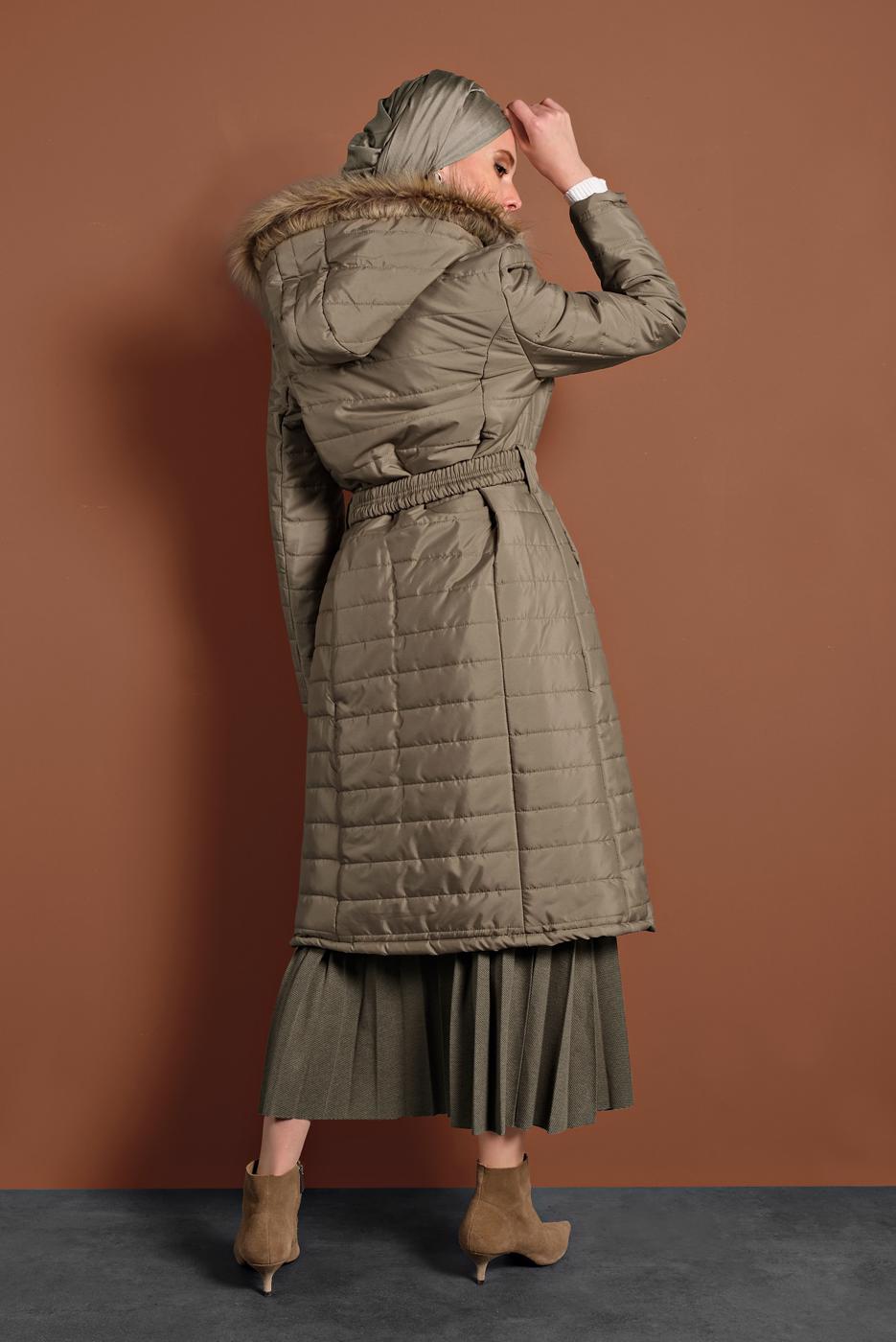 Vêtements hijab VISON CABAN REMBOURRÉ ZIPPÉ 3008