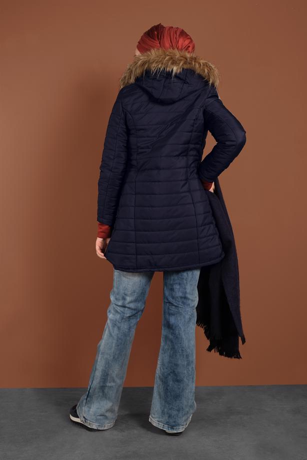 Vêtements hijab  SNAP DETAILED HOODED PUFFER COAT 3030  - TRENDTESETTÜR