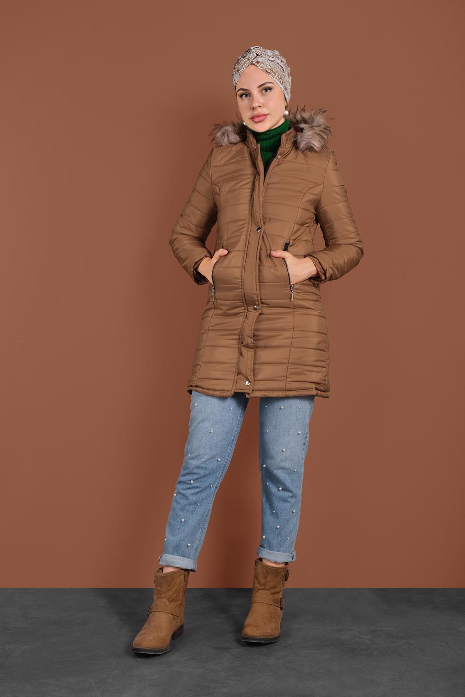 Vêtements hijab TABA CABAN REMBOURRÉ À CAPUCHE 3030