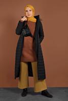 Vêtements hijab NOIR CABAN REMBOURRÉ ZIPPÉ 3102 