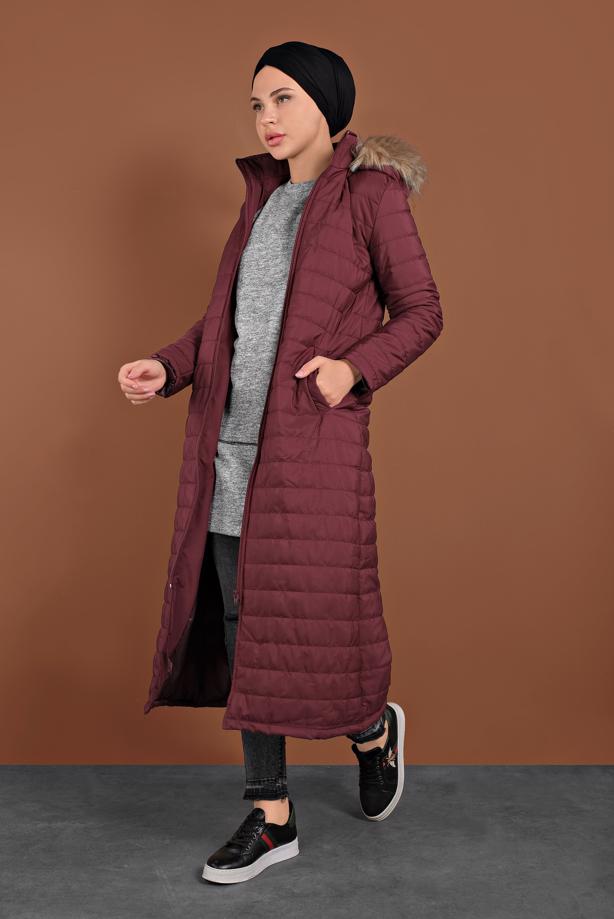 Vêtements hijab  ZIPPED PUFFER COAT 3102  - TRENDTESETTÜR