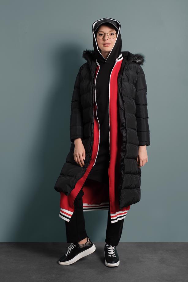 Vêtements hijab  HOODED PUFFER COAT 4021  - TRENDTESETTÜR