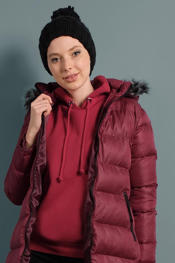 Vêtements hijab  HOODED PUFFER COAT 4021  - TRENDTESETTÜR