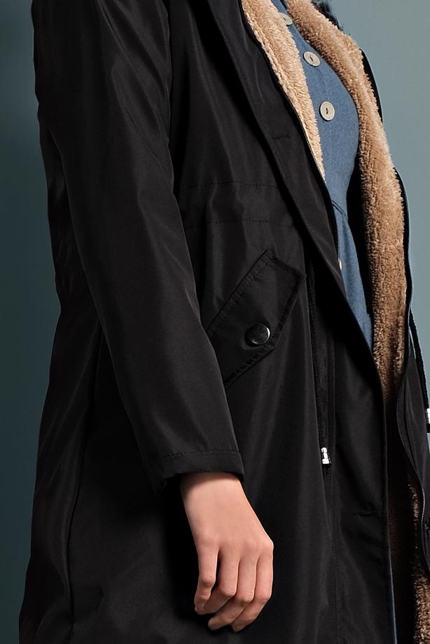 Vêtements hijab  WAIST-SHIRRED HOODED COAT  T 5021 - TRENDTESETTÜR