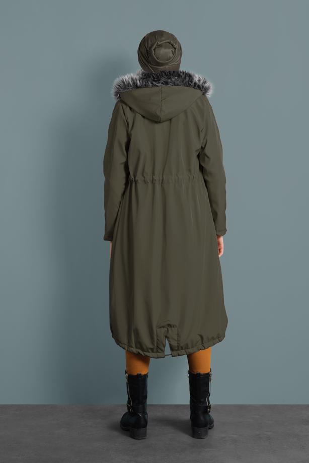 Vêtements hijab  WAIST-SHIRRED HOODED COAT  T 5021 - TRENDTESETTÜR