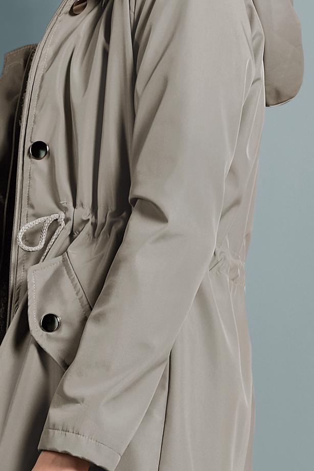 Vêtements hijab  WAIST-SHIRRED HOODED COAT  T 5021 - TRENDTESETTÜR