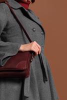 Vêtements hijab GRIS MANTEAU À ASYMÉTRIQUE AVEC MANCHES À LARGE 7705 