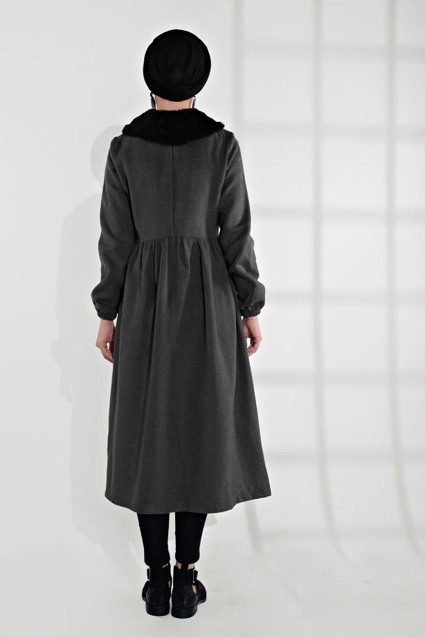 Vêtements hijab  HIDDEN-ZIPPED COAT 8305  - TRENDTESETTÜR